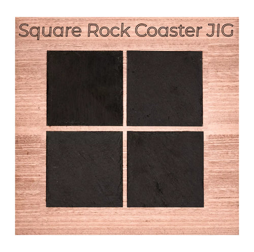 xTool Square Rock Coaster JIG File