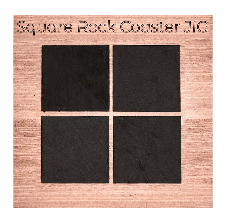 xTool Square Rock Coaster JIG File