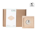 xTool Square Rubber Wood LED Light Base with Groove, view 3