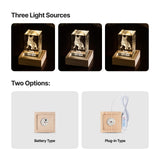 xTool Square Rubber Wood LED Light Base with Groove, view 5