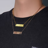 xTool Stainless Steel Mixed Colors Bar Necklace (6pcs), view 2