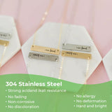 xTool Stainless Steel Mixed Colors Bar Necklace (6pcs), view 5