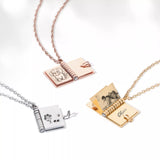 xTool Stainless Steel Book Locket Necklace (3pcs), view 2