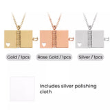 xTool Stainless Steel Book Locket Necklace (3pcs), view 4