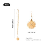 xTool Stainless Steel Compass Necklace (2pcs), view 3