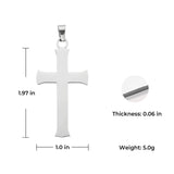 xTool Stainless Steel Cross Pendant (10pcs), view 3