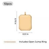 xTool Stainless Steel Embossed Square Pendant (10pcs), view 3