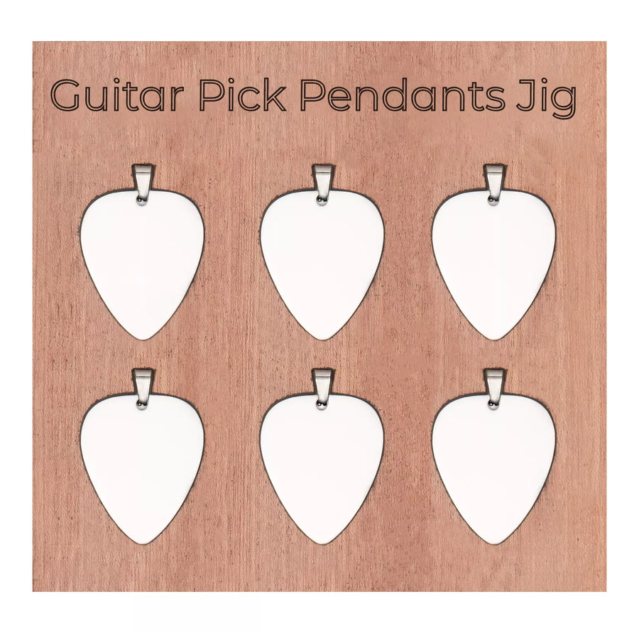xTool Stainless Steel Guitar Pick Pendants JIG File