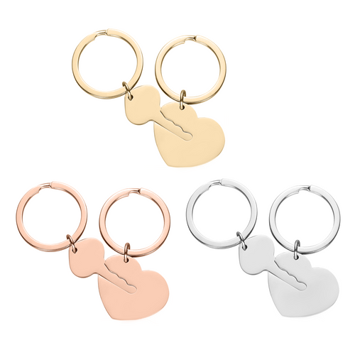 xTool Stainless Steel Heart and Key Keychain Set (6pcs)