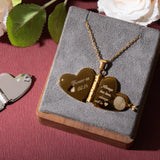 xTool Stainless Steel Heart Book Locket Necklace (3pcs), view 2