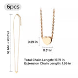 xTool Stainless Steel Heart Necklace (6pcs), view 3