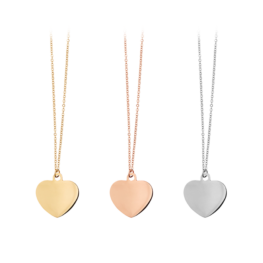 xTool Stainless Steel Heart Necklace (6pcs)