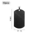 xTool Stainless Steel Military Pendant (10pcs), view 3