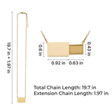 xTool Stainless Steel Pull-Out Envelope Necklace (3pcs), view 3