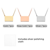xTool Stainless Steel Pull-Out Envelope Necklace (3pcs), view 4
