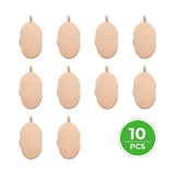 xTool Stainless Steel Rose Gold Irregular Oval Pendant (10pcs), view 4