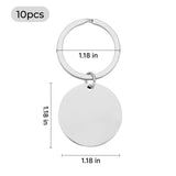 xTool Stainless Steel Round Keychain (10pcs), view 3
