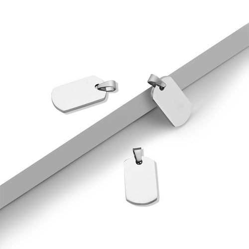 xTool Stainless Steel Rounded Rectangle Pendant (10pcs)