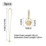 xTool Stainless Steel Spinner Necklace (3pcs), view 3