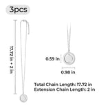 xTool Stainless Steel Spinner Pendant Necklace (3pcs), view 6