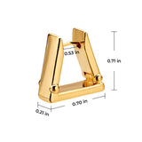 xTool Stainless Steel Trapezoid Earrings (4 Pairs), view 4