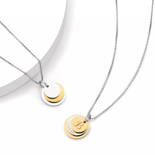 xTool Stainless Steel Triple Pendants Necklace Set (2pcs)
