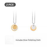 xTool Stainless Steel Triple Pendants Necklace Set (2pcs), view 4
