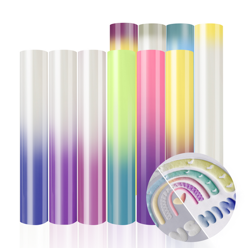 xTool Sun Color Changing Puff Vinyl Heat Transfer (10pcs)