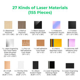 xTool Selected Ultimate Laser Material Kit (155pcs), view 3