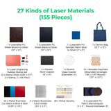 xTool Selected Ultimate Laser Material Kit (155pcs), view 4