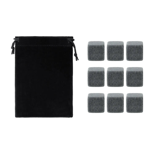 xTool Whiskey Stones with Velvet Carrying Pouch (9pcs)