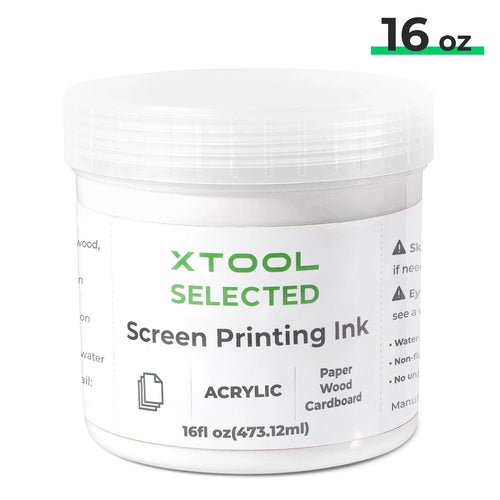 xTool White Acrylic Screen Printing Ink (16oz)