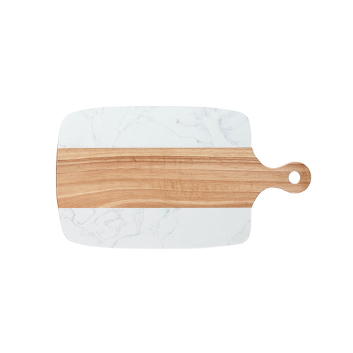 xTool White Marble and Wood Cutting Board with Handle (1pcs)