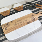 xTool White Marble and Wood Cutting Board with Handle (1pcs), view 2