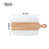 xTool White Marble and Wood Cutting Board with Handle (1pcs), view 3