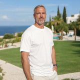 xTool Ecru Stain-Resistant Pima Cotton T-Shirt, view 3