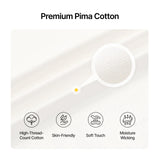 xTool Ecru Stain-Resistant Pima Cotton T-Shirt, view 6