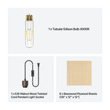 xTool Wooden Spiral DIY Pendant Lamp Kit, view 5