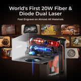 xTool F1 Ultra 20W Fiber & Diode Dual Laser Engraver, view 4