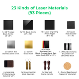 xTool F1/F2 Ultra Laser Material Kit (93pcs), view 3