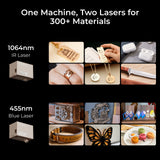 xTool S1 + 1064nm IR Laser Kit: Enclosed Diode Laser Engraver & Cutter, view 3