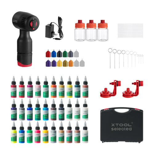 xTool Selected SnapSpray Airbrush Kit for Laser Crafters with Fast Color Switching