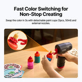 xTool Selected SnapSpray Airbrush Kit for Laser Crafters with Fast Color Switching, view 3