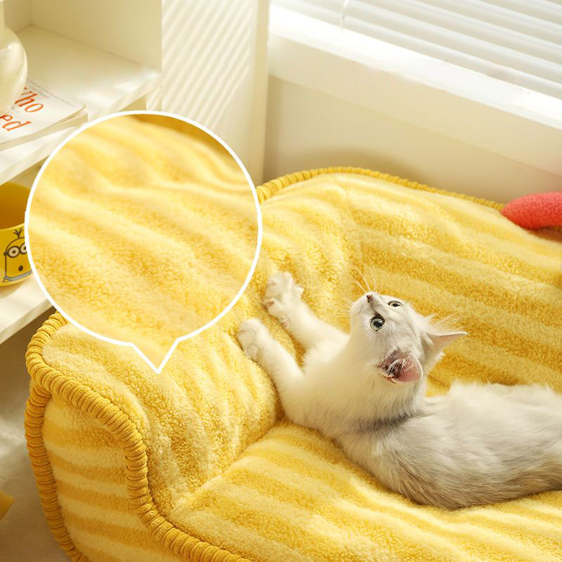 ZezeLife Adorable Big-eyed Yellow Cat Sofa, view 4