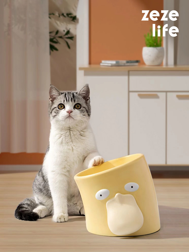 ZezeLife Animal Series Elevated Cat Bowl, view 2