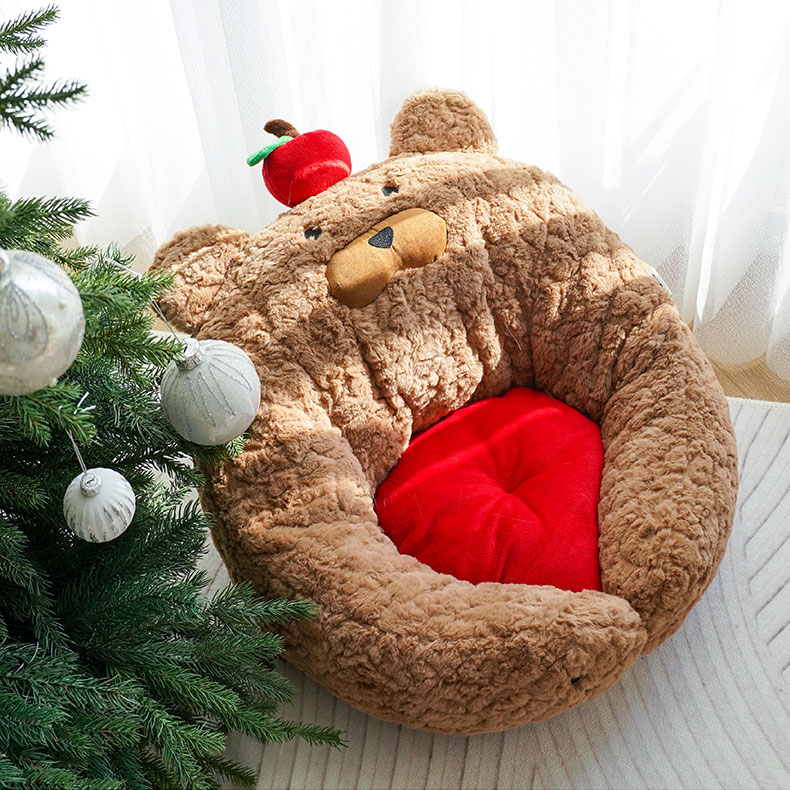 ZezeLife Apple Bear Hug Cat Bed, view 4