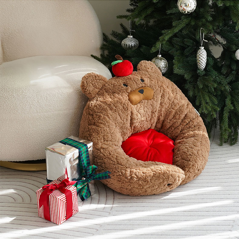 ZezeLife Apple Bear Hug Cat Bed, view 6