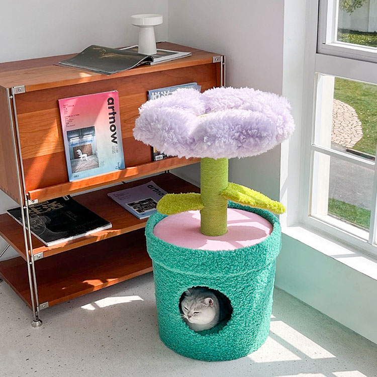 ZezeLife Barbie Potted Flower Cat Condo, view 3