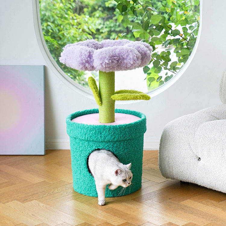 ZezeLife Barbie Potted Flower Cat Condo, view 5