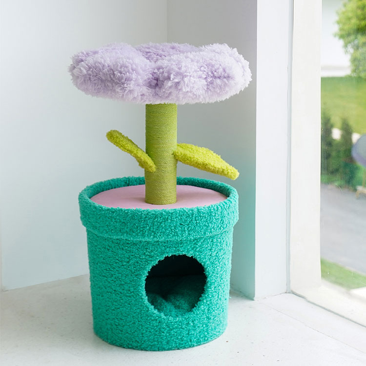 ZezeLife Barbie Potted Flower Cat Condo, view 6